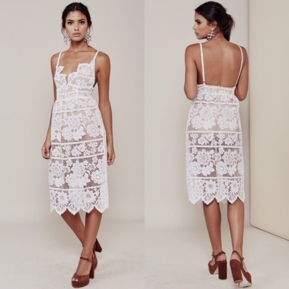 For Love and Lemons Gianna Midi Dress - Picture 5 of 9